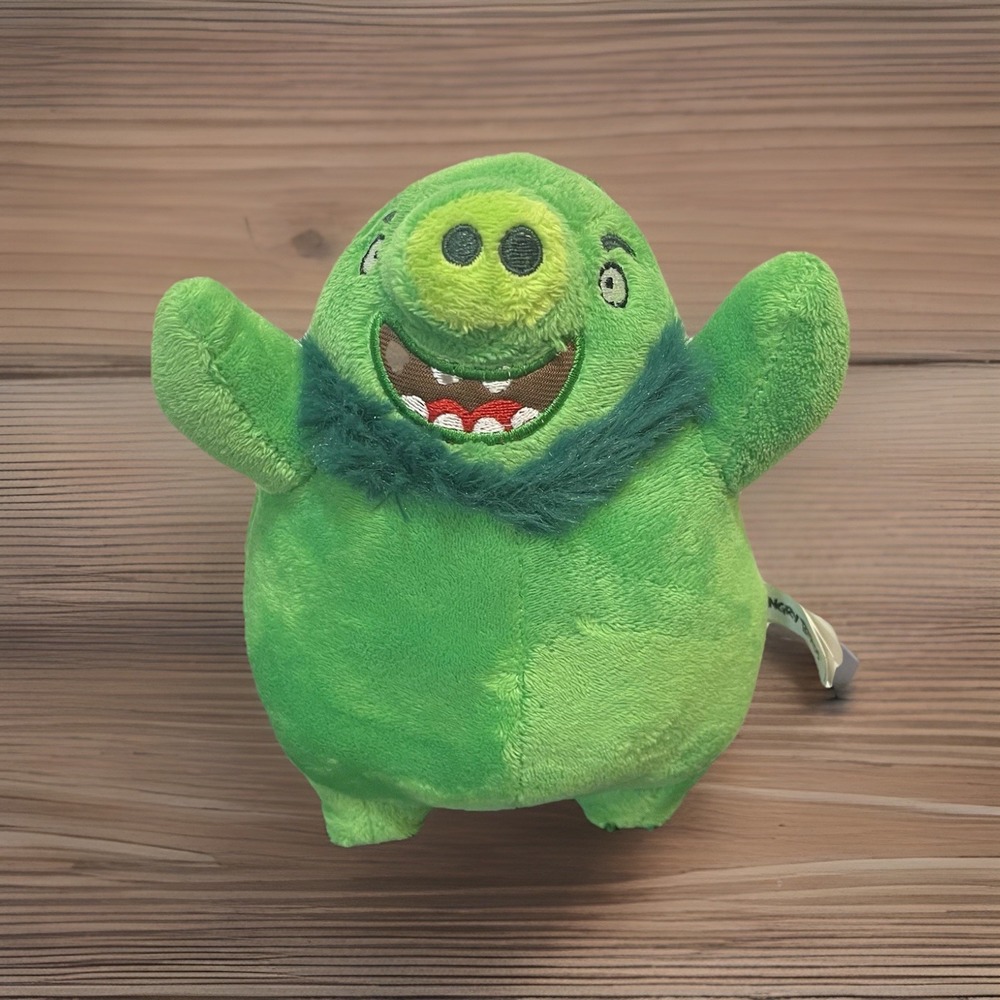 Angry Birds Green Pig Plush King Leonard Rovio Movie No Sound Bearded 2017 Toy